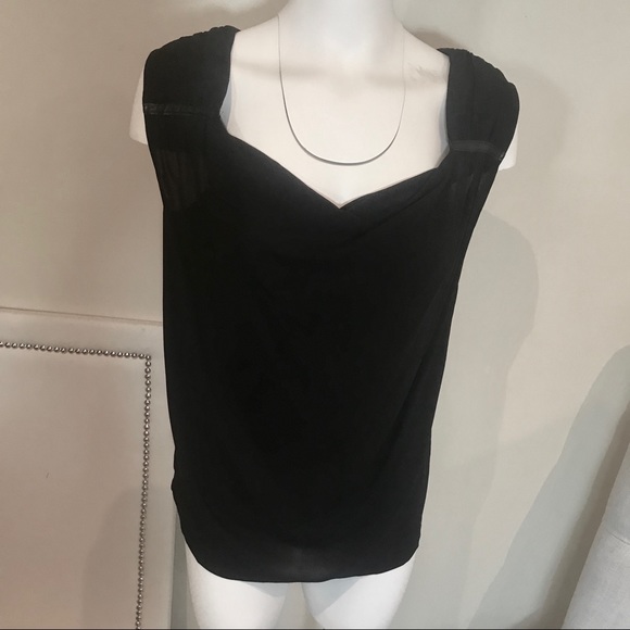 House of Harlow 1960 Black sleeveless blouse - Picture 2 of 8